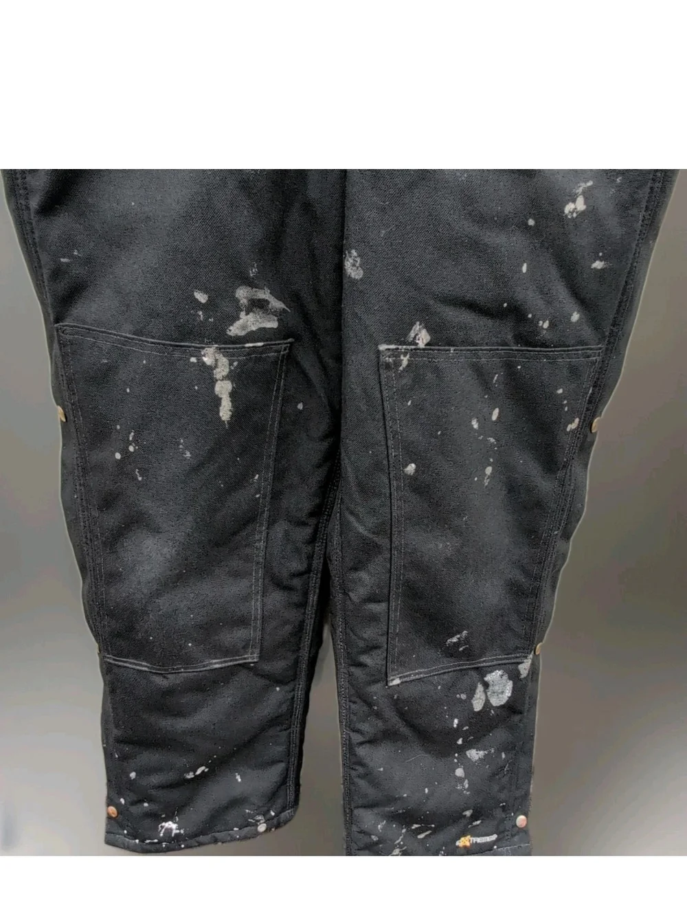 Carhartt R33 Overalls 32x32 Black Yukon Extreme Artic Bibs Insulated Distressed